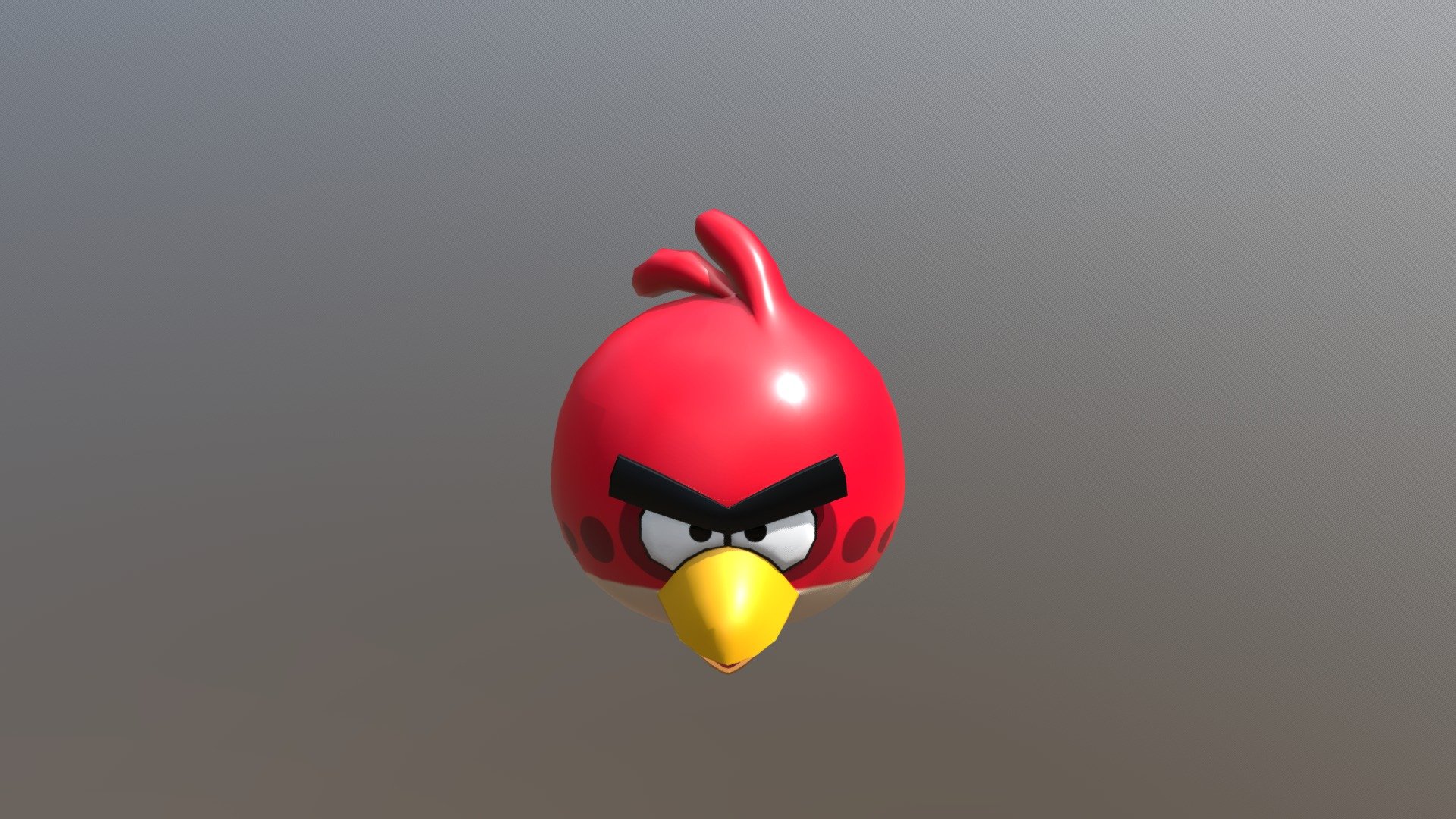 angry birds character Red - Red Angry Birds - Buy Royalty Free 3D model by Elo (@eporoli) 3d model
