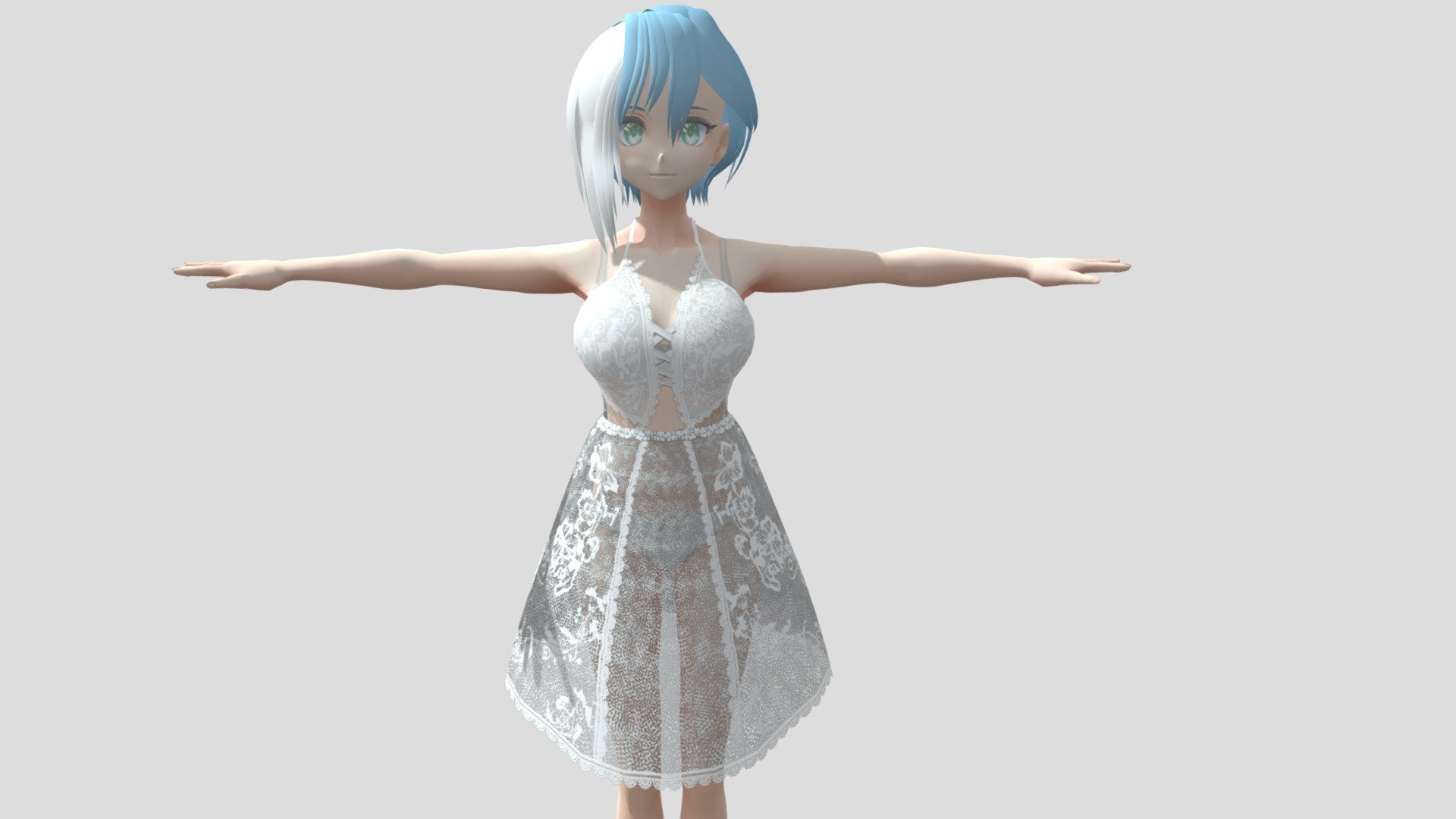 Model preview



This character model belongs to Japanese anime style, all models has been converted into fbx file using blender, users can add their favorite animations on mixamo website, then apply to unity versions above 2019



Character : Female002

Verts:16170

Tris:22800

Fourteen textures for the character



This package contains VRM files, which can make the character module more refined, please refer to the manual for details



▶Commercial use allowed

▶Forbid secondary sales



Welcome add my website to credit :

Sketchfab

Pixiv

VRoidHub
 - 【Anime Character】Female002 (Unity 3D) - Buy Royalty Free 3D model by 3D動漫風角色屋 / 3D Anime Character Store (@alex94i60) 3d model