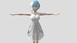 【Anime Character】Female002 (Unity 3D)