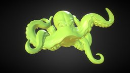 Octopus sculpt, octopus, zbrush