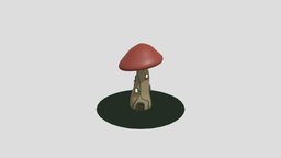 Mushroom House mushroom, shroom, mushroom-house, mushroomhouse, blender, fantasy