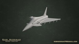 Eurofighter Typhoon Game Prop (Hi Res Pass) aviation, typhoon, game-asset