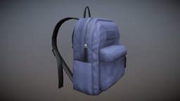 Back Pack fashion, pack, backpack, lowpoly, gameasset