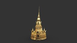 Thai Pagoda pagoda, thailand, buddhism, photogrammetry-vr