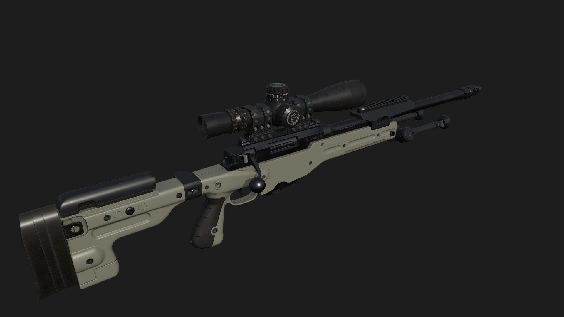 Low Poly Sniper
Modelling: 3ds Max
Sculpting: ZBrush
Texturing: Substance Painter, Photoshop 3d model