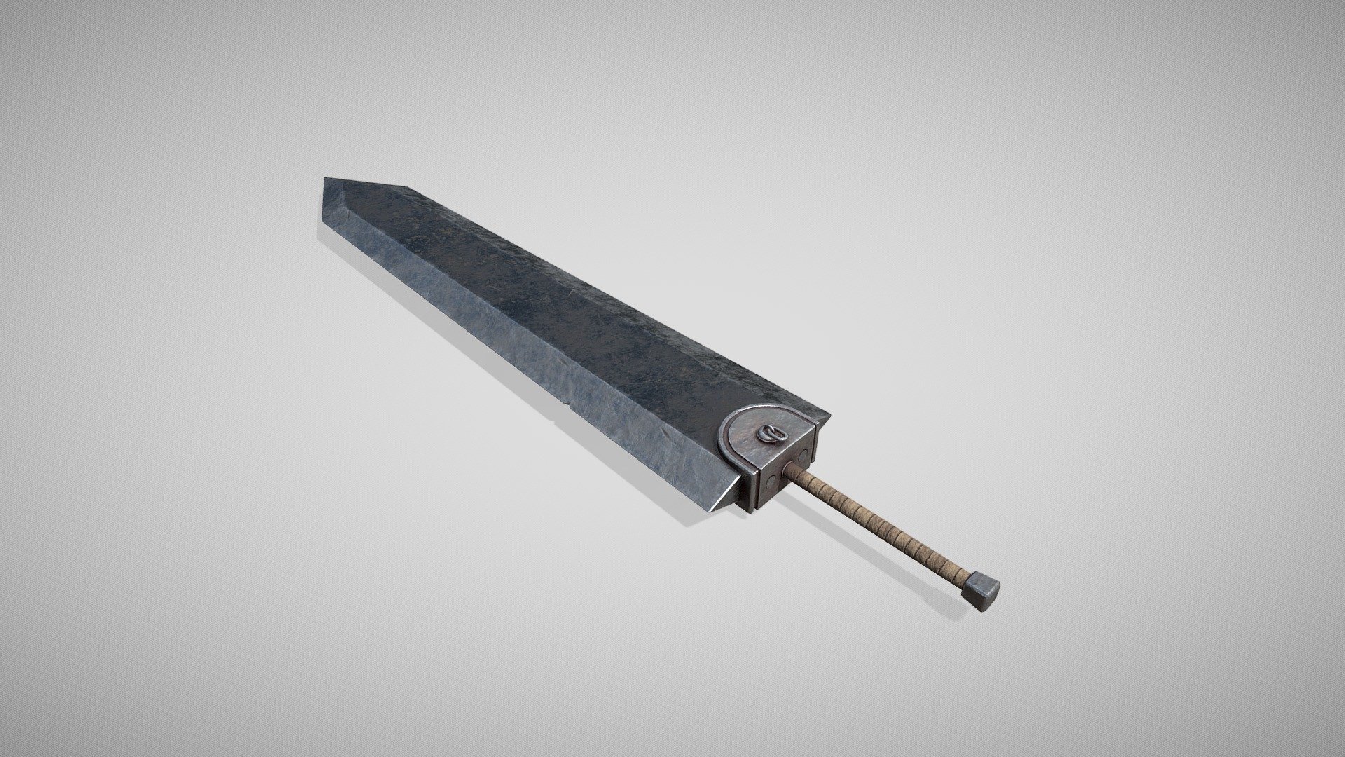 Quick model of The Dragonslayer Greatsword from the Berserk anime and manga 3d model