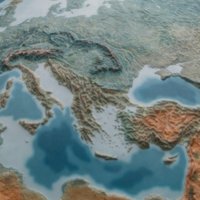 Europe Relief Map africa, asia, map, europe, continent, cartography, relief-map, middle-east, agisoft, photoscan
