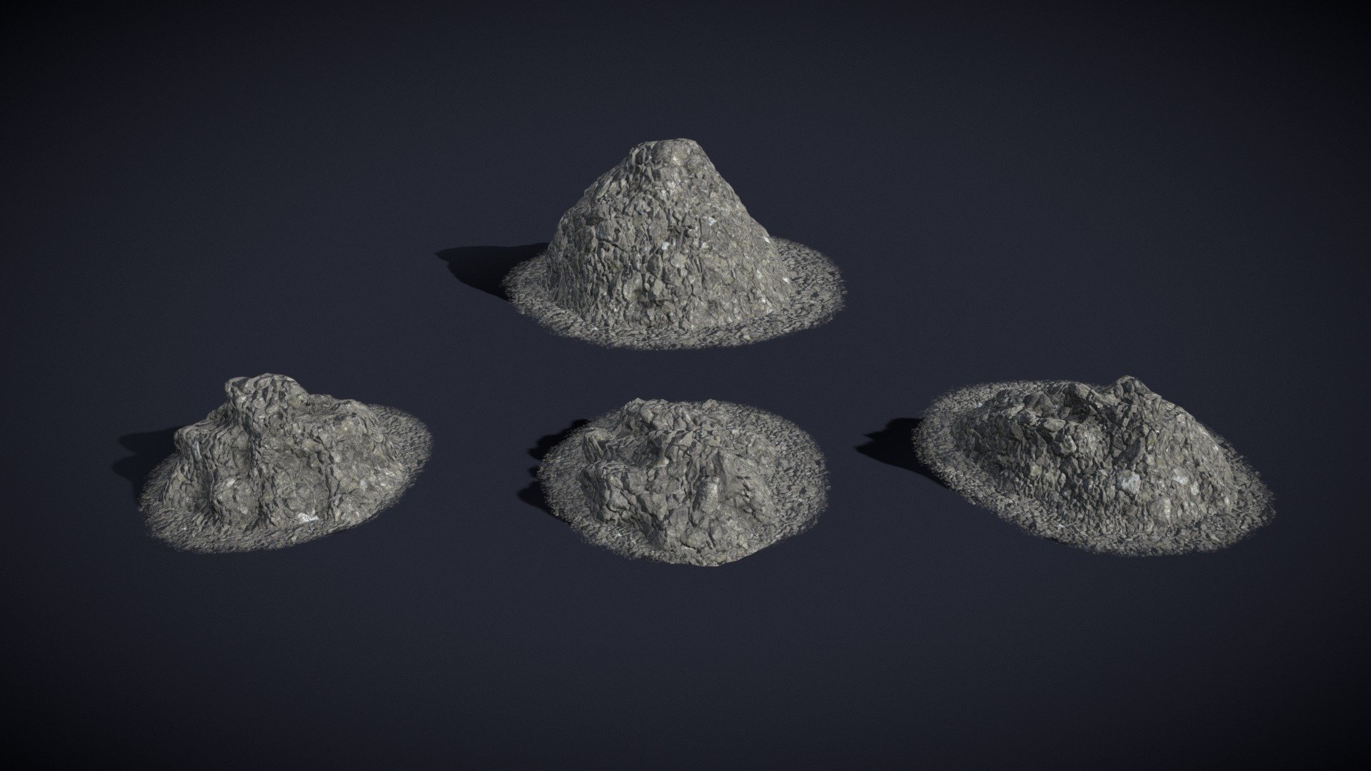Rocks_Piles 
VR / AR / Low-poly
PBR
Geometry Polygon mesh
Polygons 12,160
Vertices 6,251
Textures 4K PNG - Rocks_Piles - Buy Royalty Free 3D model by GetDeadEntertainment 3d model