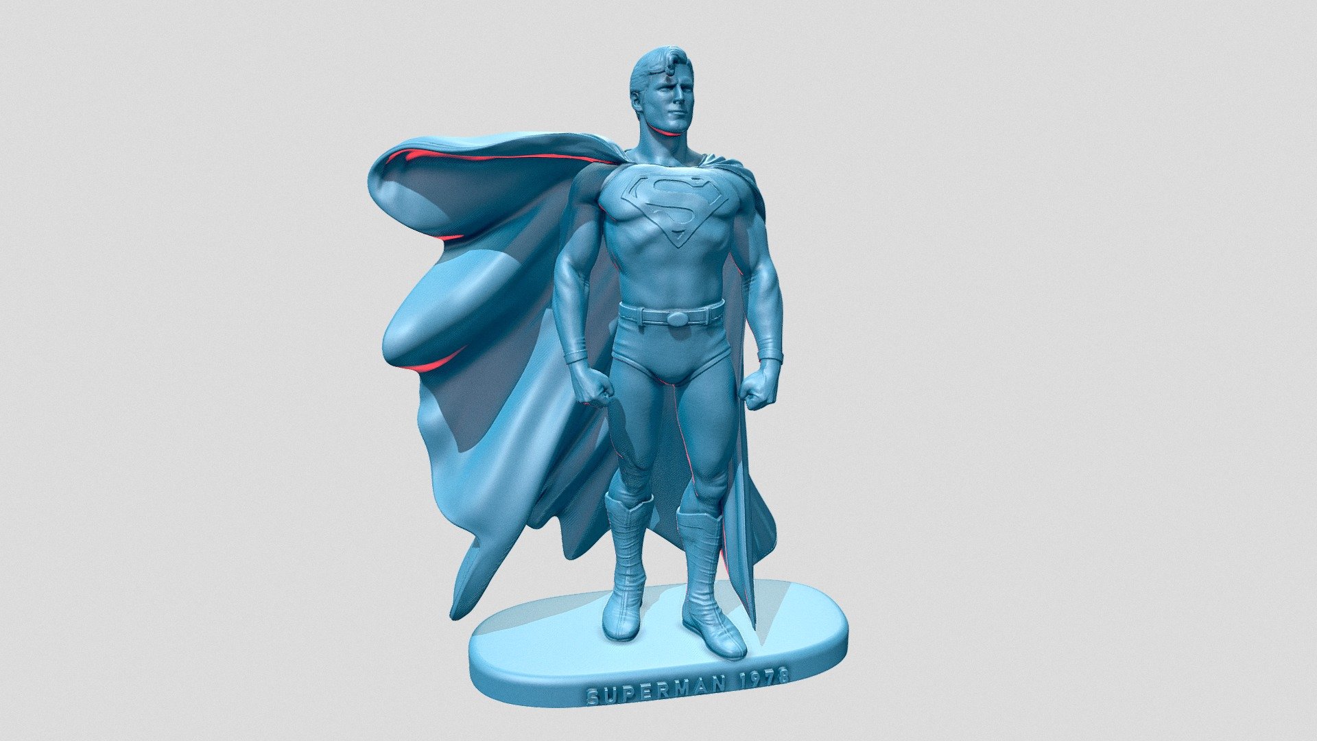 Superman de 1978 Christopher Reeve em formato Gulliver 1/22 - #050 Superman1978 - 3D model by 3DCraft (@insta3dcraft) 3d model