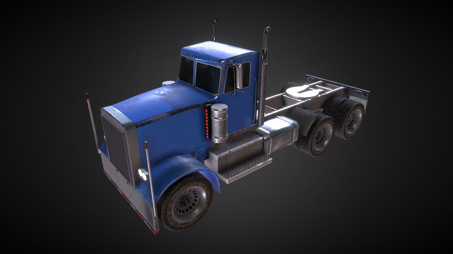Once again, I gave it a shot. 

Inspired by a truck I once was while playing GTA V, I made this model to test my skills after a perioid of downtime and procrastination. It's been quite the challenge (struggeling especially with normal map baking and the overall shape) but I'm happy I saw it through.

visit www.jesperbj.com for more 3d model