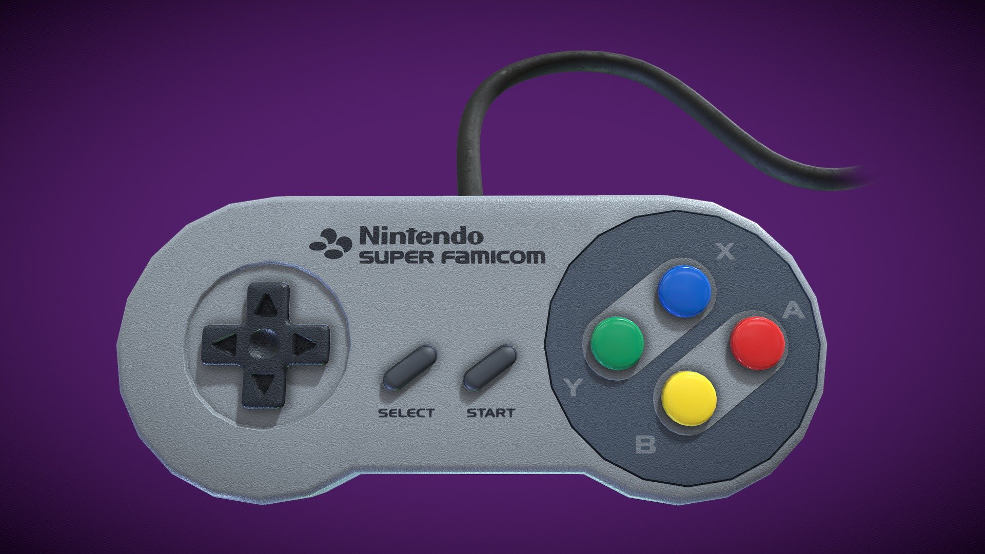 Super Famicom (Super Nintendo) Controller

While the model is always free to download, a like, comment, and follow would be greatly appreciated. 

Modeled in Maya from scratch. Textures made in Photoshop and Substance Painter.

Files included:

 


  
OBJ
  
Color map 2048 x 2048
  
Metallic map 2048 x 2048
  
Roughness map 2048 x 2048
  
Normal map 2048 x 2048
  
Opacity map 2048 x 2048



Tune in to Twitch at https://www.twitch.tv/animatezach and watch me 3D model live! 

http://animatezach.com/ - Super Famicom Controller (SNES) - Download Free 3D model by animatezach 3d model