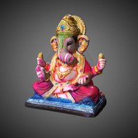 Ganesh Color india, statue, ganesh, murti, 3dsmax, 3dsmaxpublisher