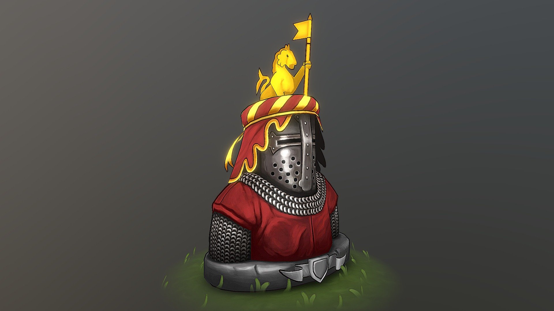 Inspired by Paul Taaks' art, I decided to create a piece of 3D fanart for Battle Brothers game. Character depicts one of the knights of the Noble house 3d model