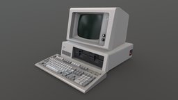 IBM 5150 cinema, valve, computer, pc, 4d, monitor, source, filmmaker, sfm, old, personal, ibm, 5150, sourcefilmmaker, modelm, c4d