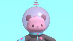 Space Panda panda, charactermodel, character, space