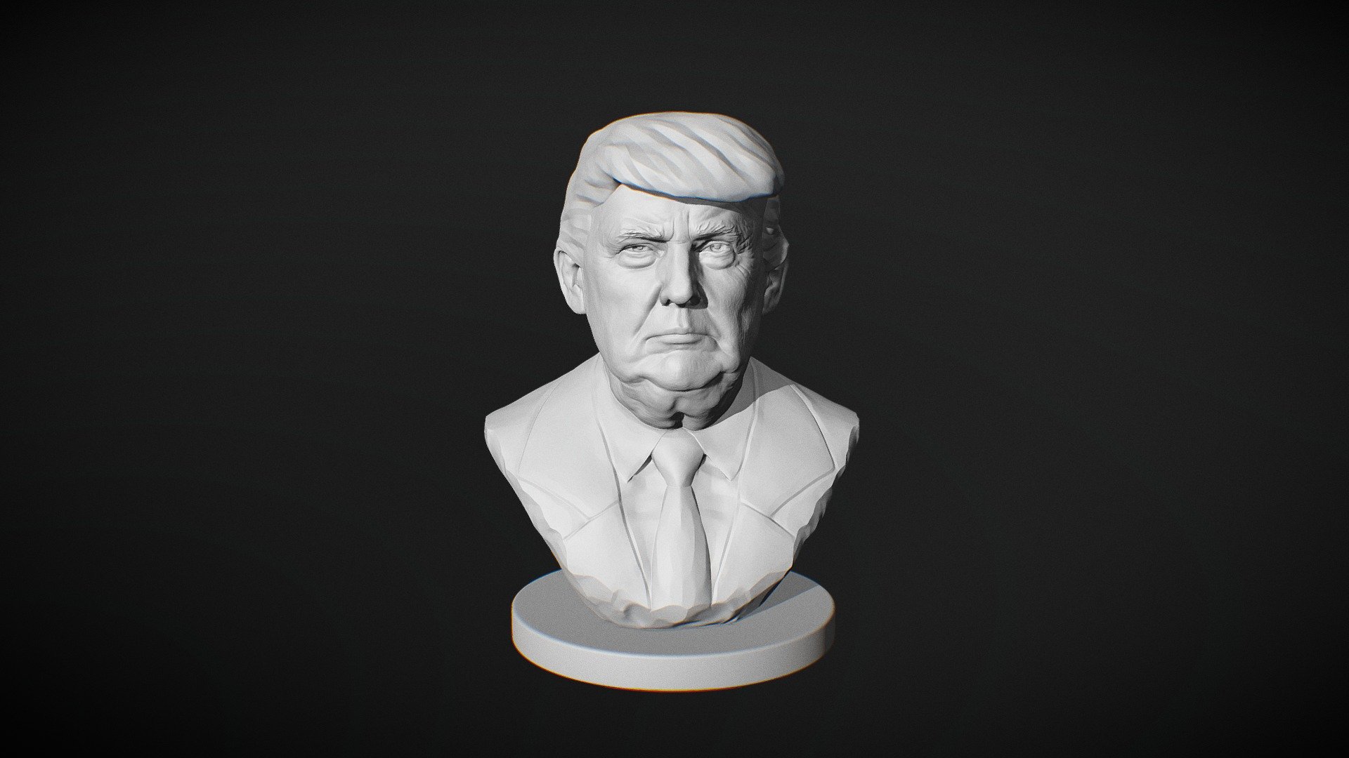 Bust of Donald Trump. If you want to purchase this model, then write to the mail: geeguit@gmail.com - Trump - 3D model by Azamat "GeeGuit" Gasimov (@geeguit) 3d model