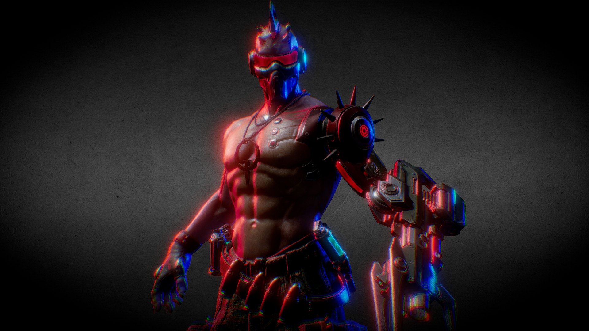 https://www.artstation.com/marvel_toliks

My alternative version is Anarki. I am a big fan of cyberpunk setting, so I decided to make a small personal project in this style. Also in the course of this work, I tried to improve my skills in character design and animation 3d model