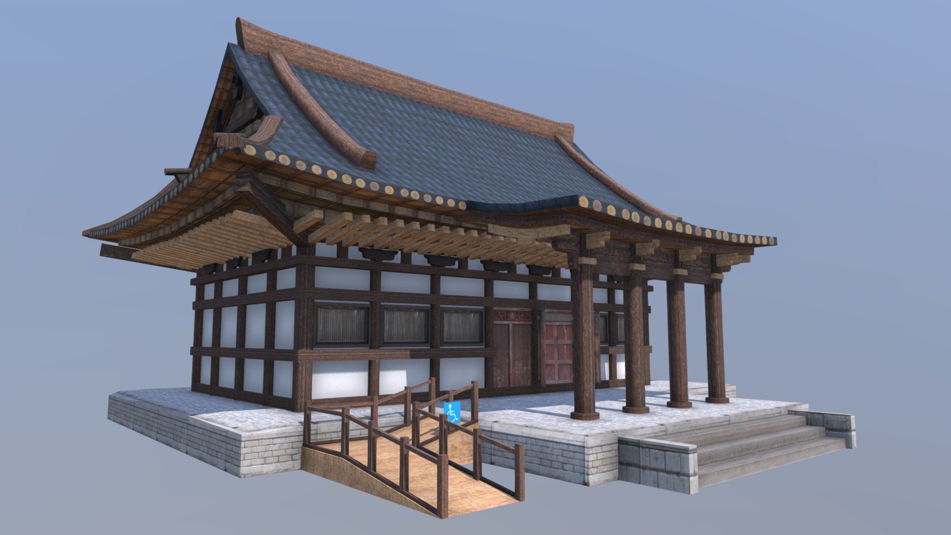 Japanese House 3 - 3D model by JamesPStevens 3d model