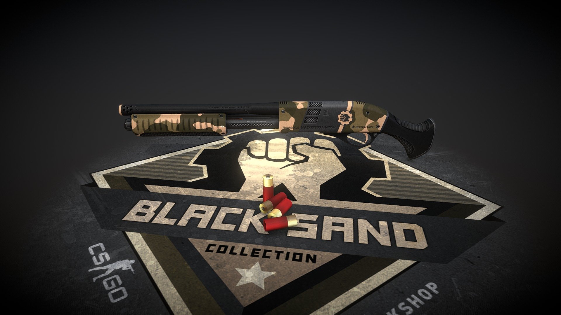 SAWED-OFF | BLACK SAND - 3D model by MGBazz 3d model