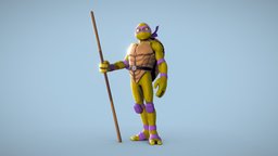 Donatello Ninja Turtle turtle, ninja, gameprop, tmnt, optimized, charactermodel, stilized, ninjaturtles, teenagemutantninjaturtles, ninja-weapon, animatedcharacter, gamesmodel, teenage-mutant-ninja-turtles, cartoon, lowpoly, animationprop