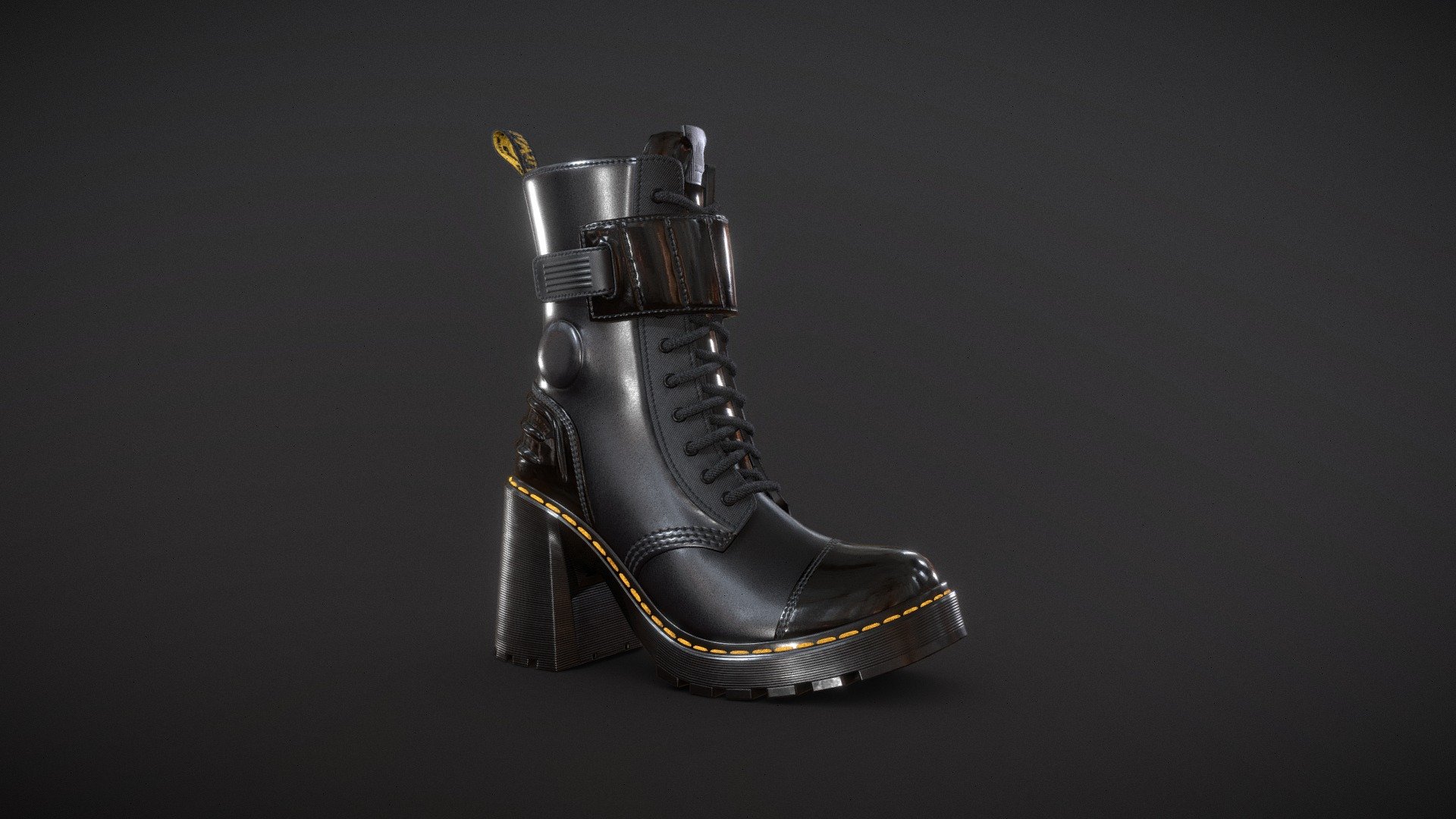 Dr. Martens Gaya 10i

Game and production ready, polycount optimized for quality, ideal for high quality Characters and Close-Ups

Internal parts modeled and textured, ideal for customization or animation

Laces are continuous, no cuts behind the eyelets

Single UV space

PBR and UE4 4k Textures

Low Poly has 10k quads

FBX, OBJ, ZTL - Dr. Martens Gaya 10i - Buy Royalty Free 3D model by Feds452 3d model