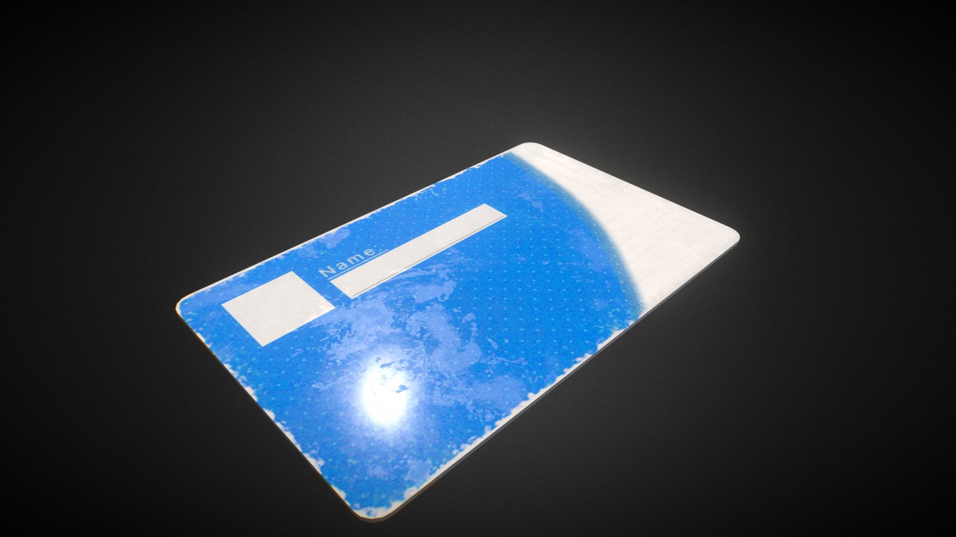 A simple keycard model&hellip; Made to test PBR 3d model