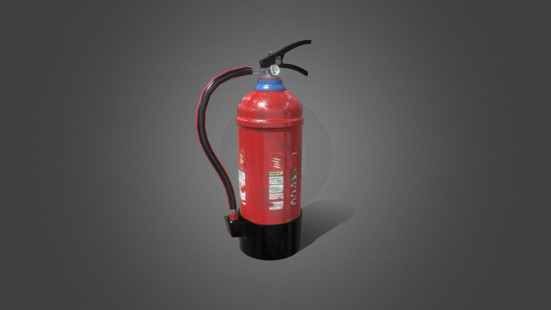 3D model of a Fire Extinguisher.
Modeled In Blender 3D. 
Texturing in Substance Painter.
backdrop in Photoshop.
Rendered in Cycles Render Engine.
No. of polys :- 12,927 - Fire Extinguisher - Buy Royalty Free 3D model by thecgicreator 3d model