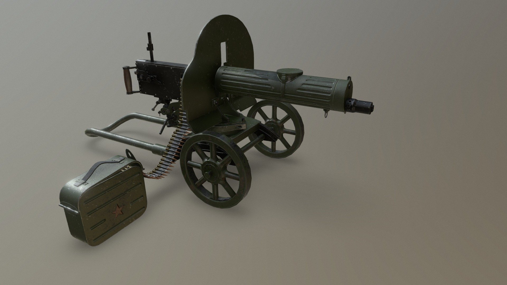 My Version 2.0 of the model of the machine gun Maxim 3d model
