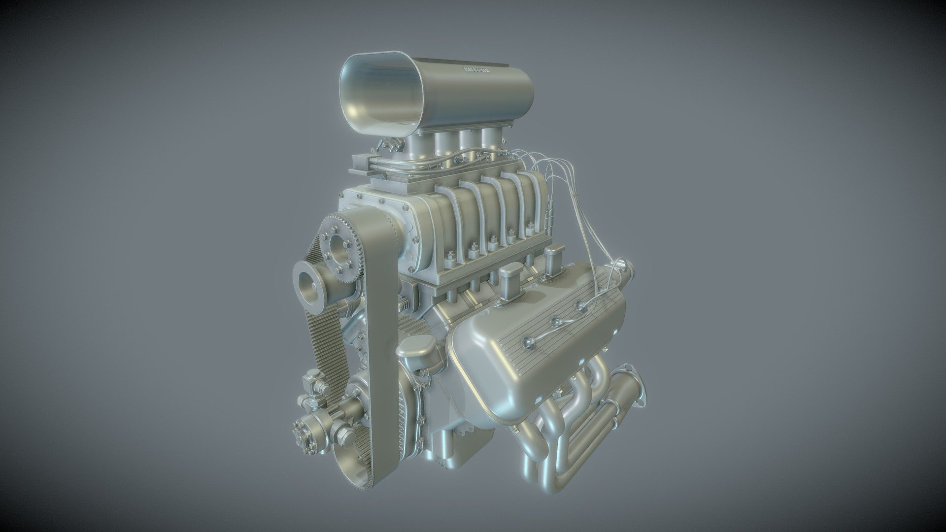 First gen HEMI engine. Model is made in Fusion360. -link removed- - 1st Gen HEMI - Buy Royalty Free 3D model by Veaceslav Condraciuc (@FLED) 3d model