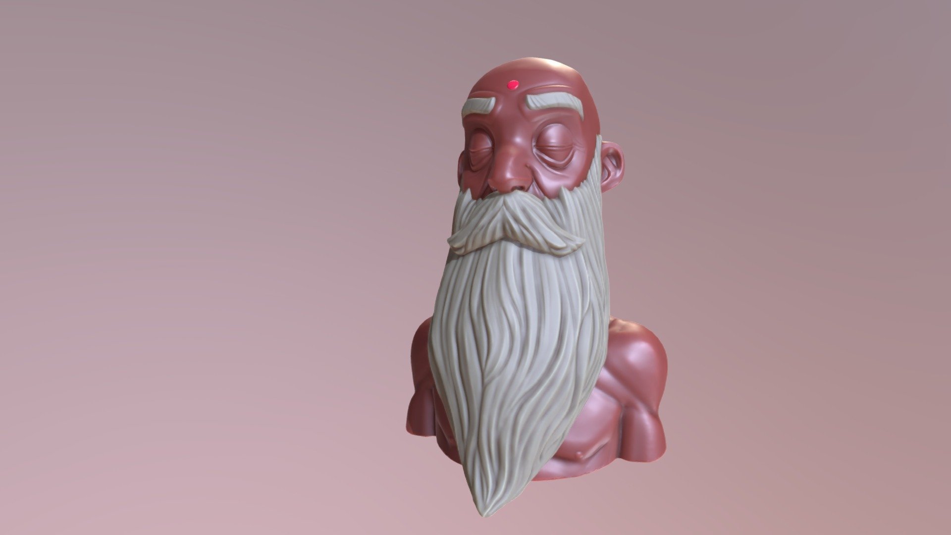SculptJanuary 2019 day 10 - Beard.

All made in Blender 2.8 sculpt mode 3d model