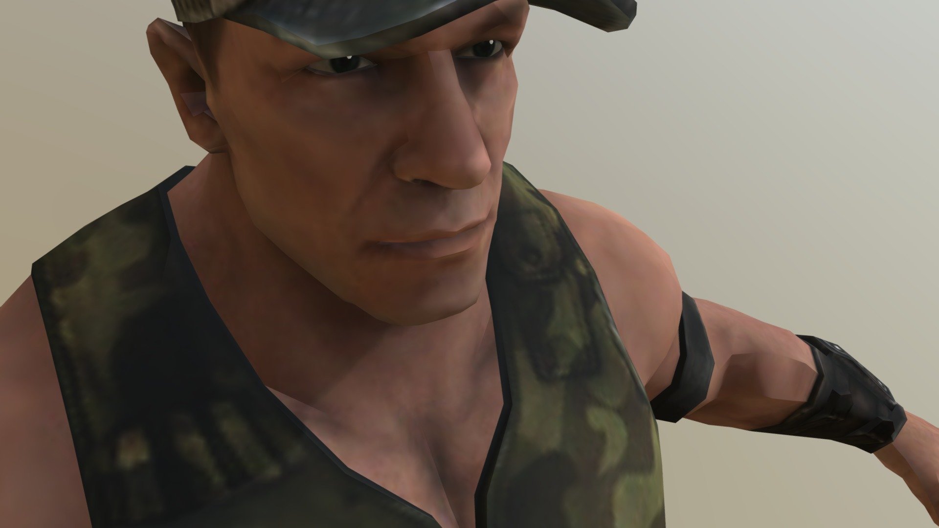 John Cena Soldier - 3D model by ZanDaGames 3d model