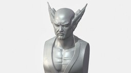 Heihachi Bust for 3D Printing
