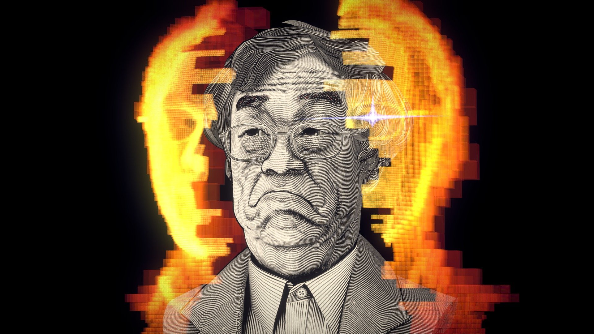 On this day in 2009,  the bitcoin network was created when Satoshi Nakamoto mined the starting block of the chain, known as the genesis block.

I am proud to present my latest 3D model: a bust of Dorian S. Nakamoto, a man whose name is similar to the Bitcoin inventor.  The texture of the bust is inspired by an engraving technique used on one dollar bills.  The model also includes a fractal blocks layer representing the true essence of Satoshi. 

If you appreciate this model and would like to show your support, you can donate some bitcoin to my wallet at 
&ldquo;1K5hRD3Vq1r3GGV8UqxTyRC5fS3cKJuUji