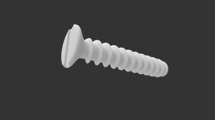 Simple screw created in Maya 2017 - Simple Screw - Download Free 3D model by Johannes R. (@selkie3d) 3d model
