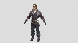 low poly game ready character 3dcoat, game-ready, lowpolymodel, low-poly-blender, stylizedmodel, handpainted, noai