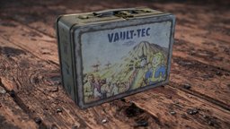 Fallout Vault-Tec LunchBox substancepainter, substance, 3dscan, fallout, noai