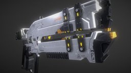 Ghost Revolver weapon, sci-fi, gun