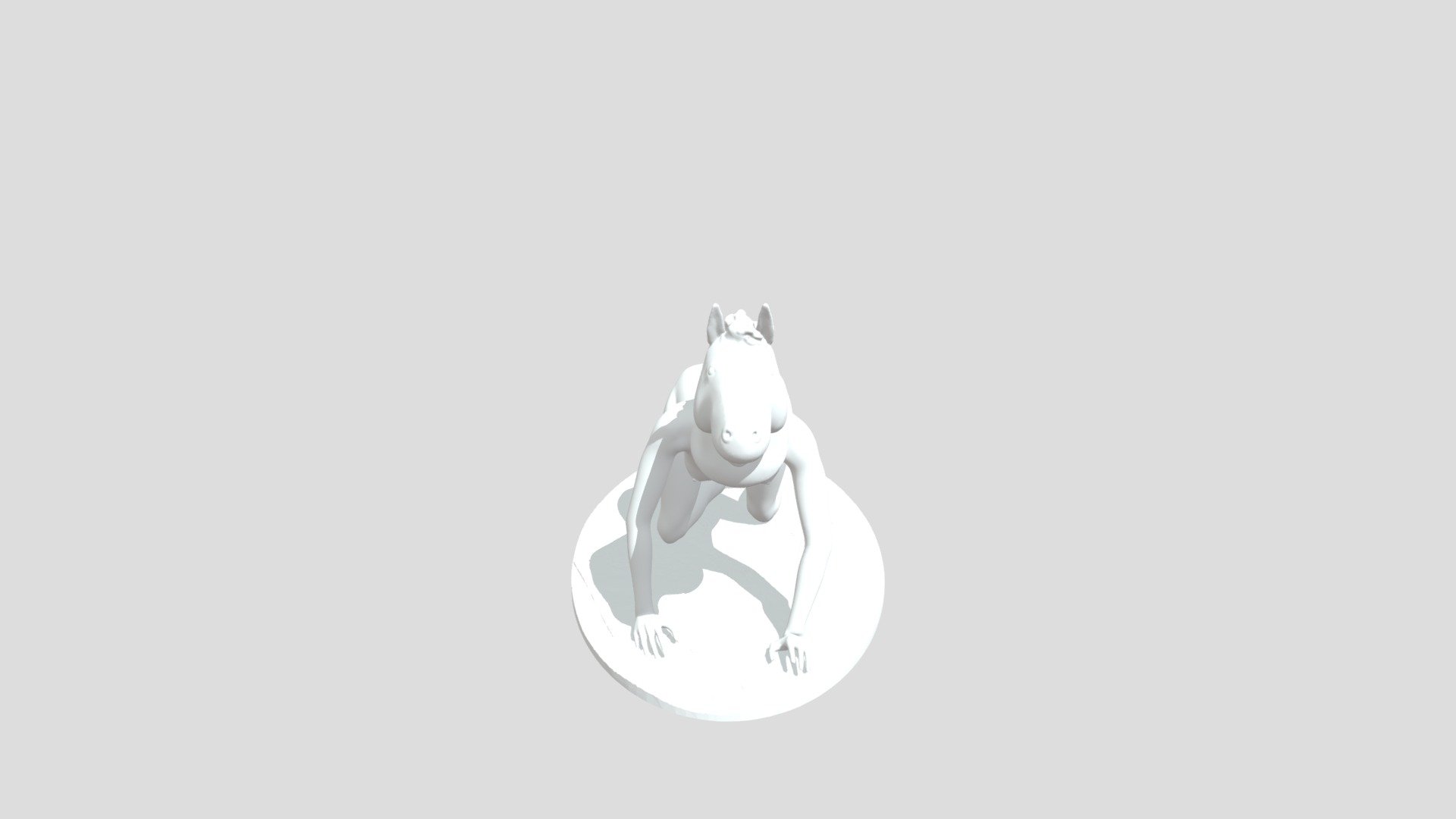 part girl, part ketamine - K Horse - 3D model by buffydoll 3d model