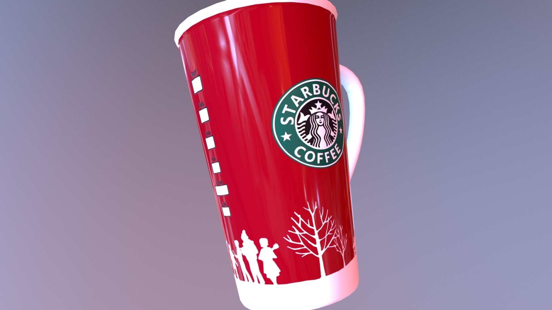 Starbucks Mug - 3D model by Todarac 3d model