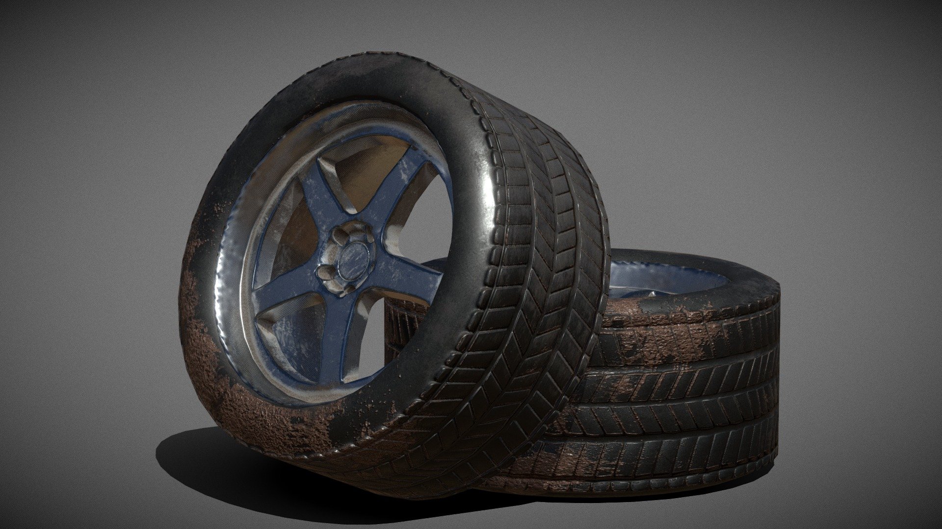 Attempt at creating a realistic looking optimised set of tyres and rims. Normal maps were created from baking, materials were mostly presets on substance painter.




Modelled in Blender

Textured and baked in Substance Painter
 - Trashed Tyres - 3D model by SamTrav (@SamuelTrav) 3d model