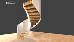 Spiral Stair closed with curved post