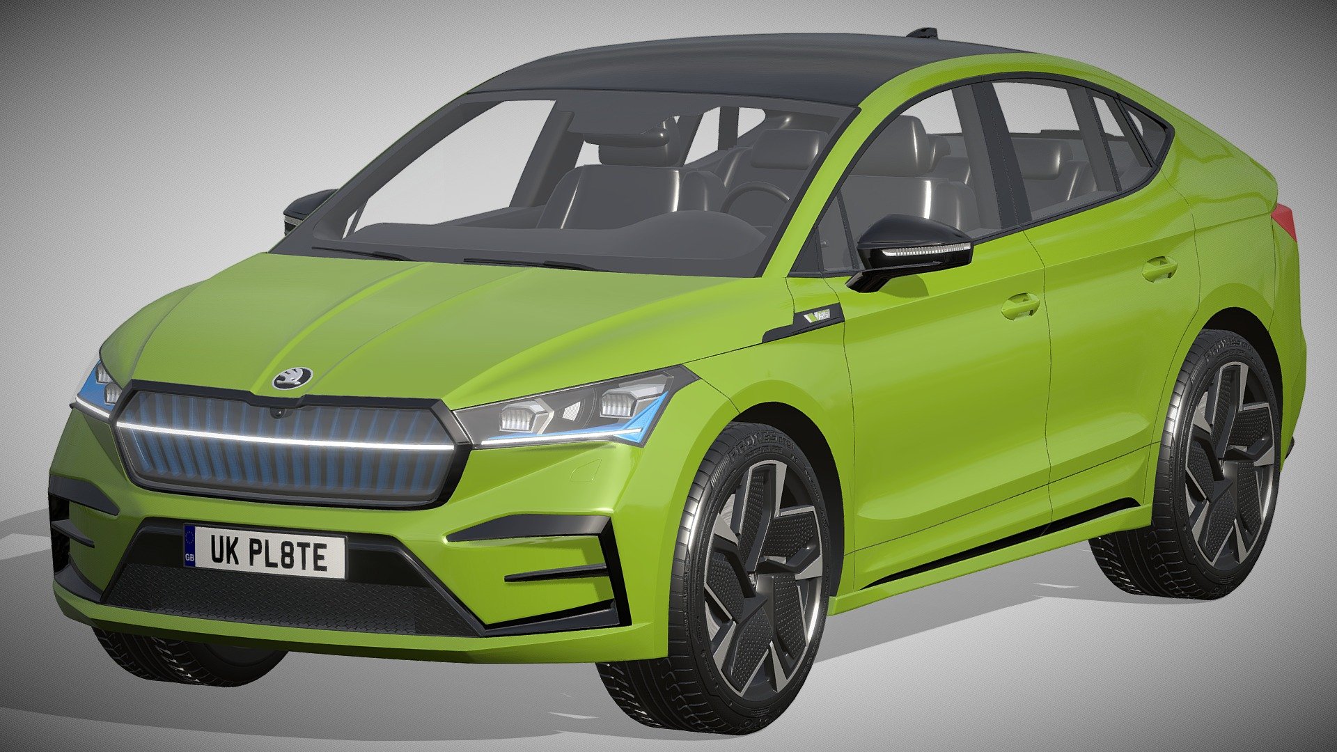 Skoda Enyaq Coupe RS iV

https://www.skoda-auto.com/models/range/enyaq-coupe-rs-iv

Clean geometry Light weight model, yet completely detailed for HI-Res renders. Use for movies, Advertisements or games

Corona render and materials

All textures include in *.rar files

Lighting setup is not included in the file! - Skoda Enyaq Coupe RS iV - Buy Royalty Free 3D model by zifir3d 3d model