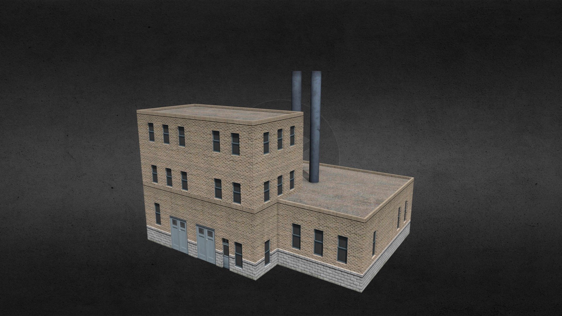 A model made for Cities: Skylines - find it here - Factory 01 - 3D model by Avanya 3d model