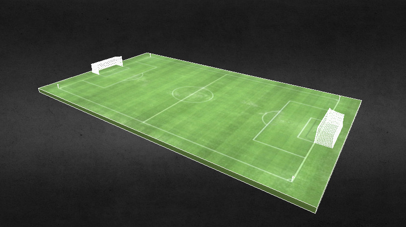 Terrain de Football - Terrain de Football - 3D model by jmm00114 3d model