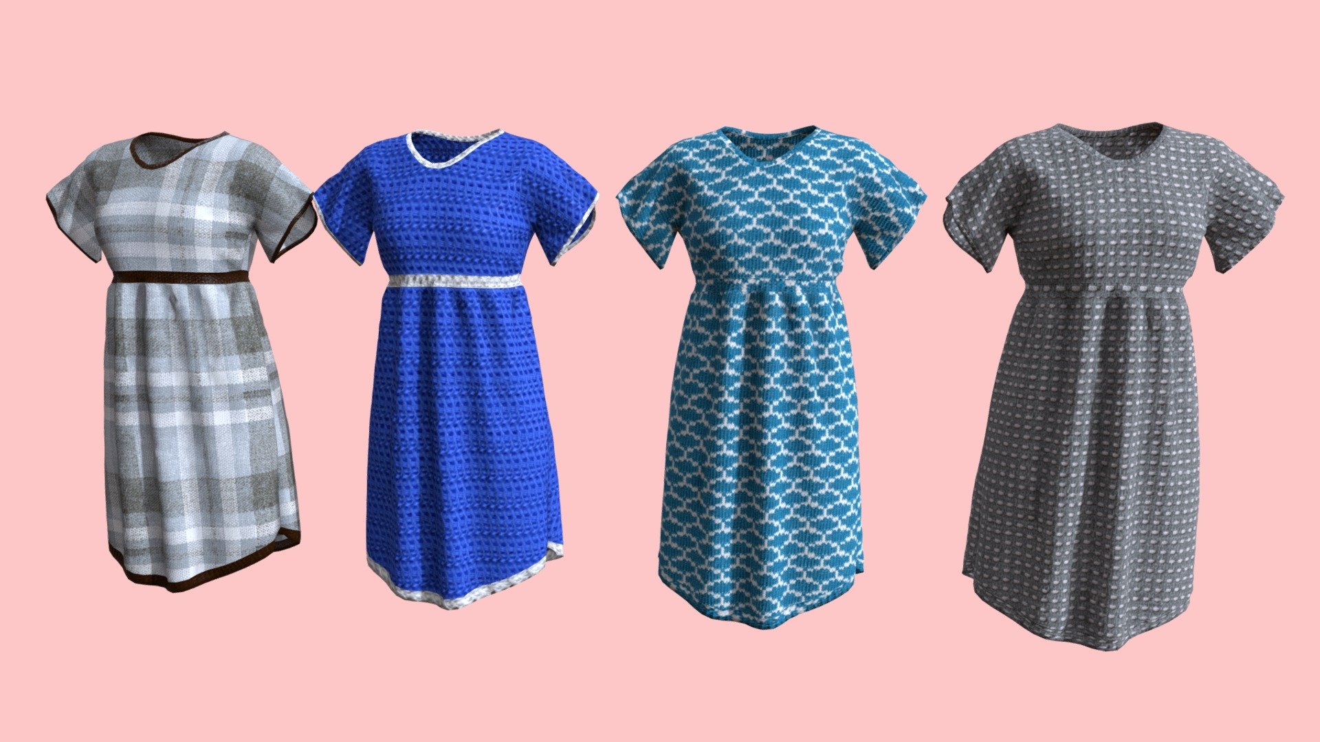Clothes created in Blender. 
It includes a set of 4 texture designs in different resolutions, a 3D model without thickness and a 3D model with thickness.

This model is available in the following file formats:


.blend (Blender native format)
.fbx (Autodesk fbx)
.obj (Object file with mtl)
.abc (Alembic)
.dae (Collada)
.stl (Stereolithography)
.glb

There is a zip file with some renders in PNG format with alpha/transparency.
The model has a non-overlapping UV Map.
The polygons in the model are Tris.

Polygons (3D model without thickness)


Verts 3470
Faces 6817
Tris 6817

The model has PBR textures: Base Color, Metallic, Roughness, Ambient Occlusion, Specular, Normals OpenGl and DirectX Map.

The textures are in PNG format and they are available in these dimensions:


2048x2048
1024x1024
512x512

Dimensions of the 3D model: 0.541m x 0.269m x 0.877m - Clothes n5 - Buy Royalty Free 3D model by GattalupaGames 3d model