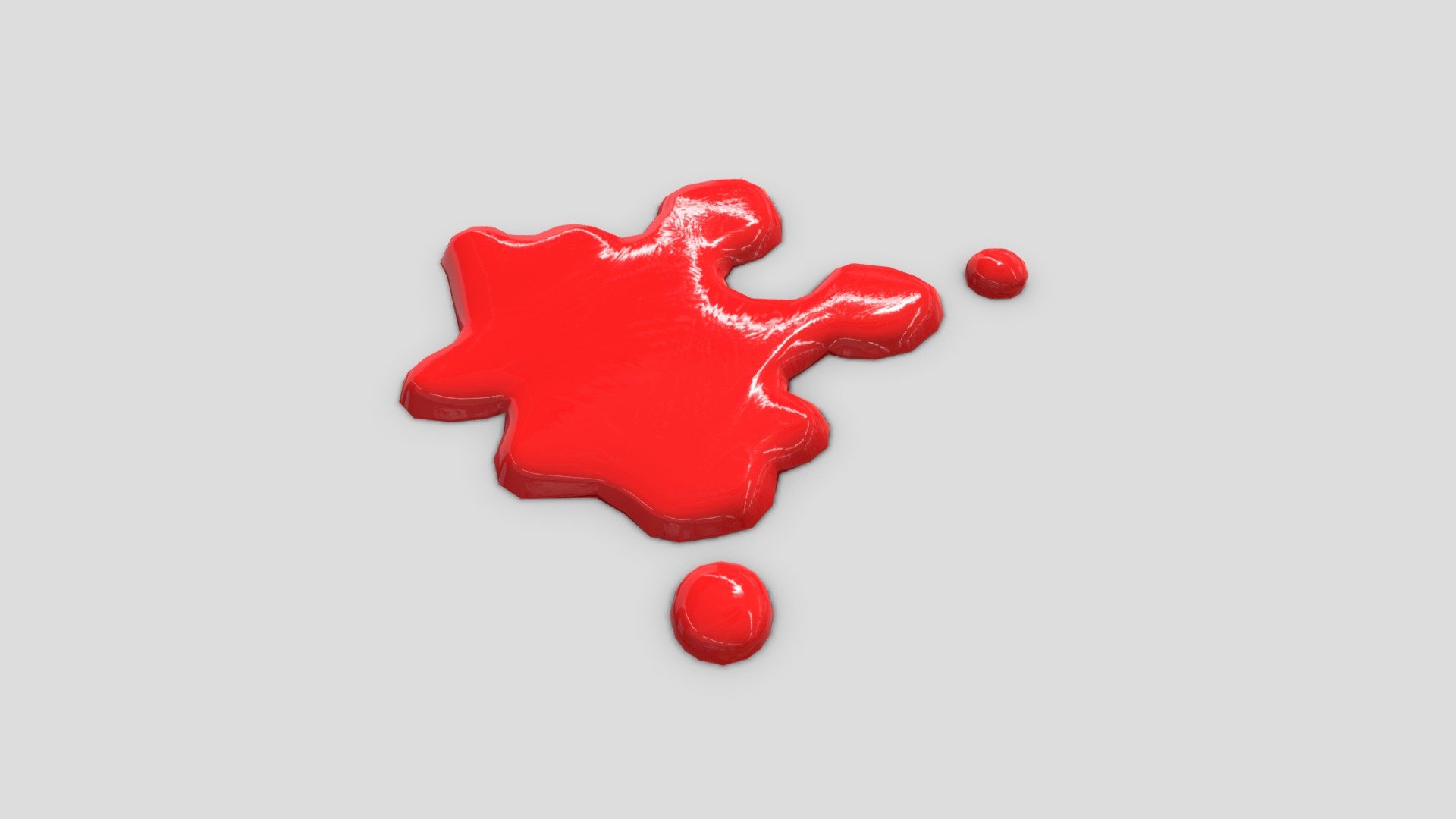 ‘For the big red drop a big red spot!’

● 2048 x 2048 PBR textures

● normal map is baked from the high poly model

If you need help with this model or have a question – please do not hesitate to contact with me. I will be happy to help you.

Contact: plaggy.net@gmail.com

Formats: .fbx, .dae, .max, .obj, .mtl, .png, .glTF, .USDZ Polygon: 304 Vertices: 318 Textures: Yes, PBR (ao, albedo, metal, normal, ORM, rough) Materials: Yes UV Mapped: Yes Unwrapped UVs: Yes (non overlapping) - Color Spot 4 - Buy Royalty Free 3D model by plaggy 3d model