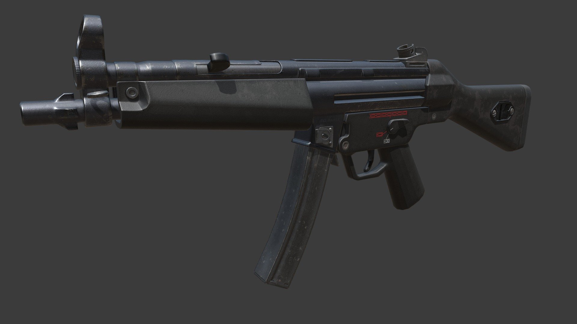Model of H&amp;K MP5A3 submachine gun
Low-poly, game-ready asset
High-quality textures - H&K MP5A3 - 3D model by Mykhailo (@aggo) 3d model