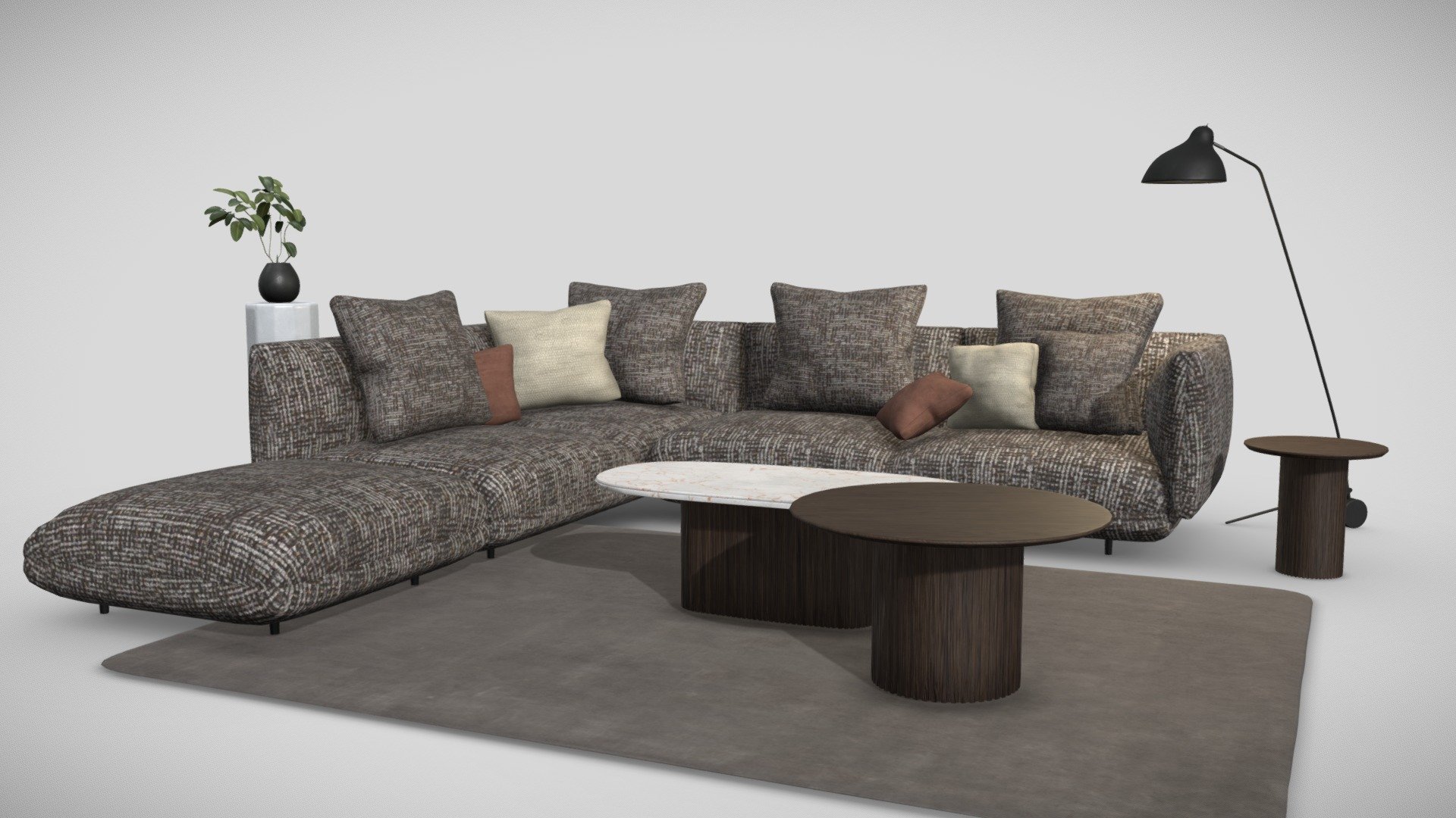 Furniture set living room - Furniture for Living Room - Buy Royalty Free 3D model by Ramón Ruiz (@ramon.ruiz) 3d model