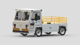 TUG Model MH truck, pallet, vehicles, transportation, airplane, for, transport, ground, containers, equipment, airport, support, mh, tractor, tug, cargo, airline, technologies, large, dolly, baggage, utility, model, plane