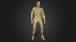 Man in Military Outfit 2 body, hair, suit, shirt, soldier, jacket, clothes, pants, coat, shoes, boots, head, uniform, swat, outfit, character, 3d, model, man, military, female, male, modular, clothing